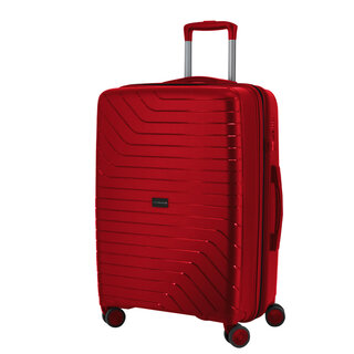 Средний чемодан Swissbrand Eden на 78/90 л весом 3,6 кг из полипропилена Красный